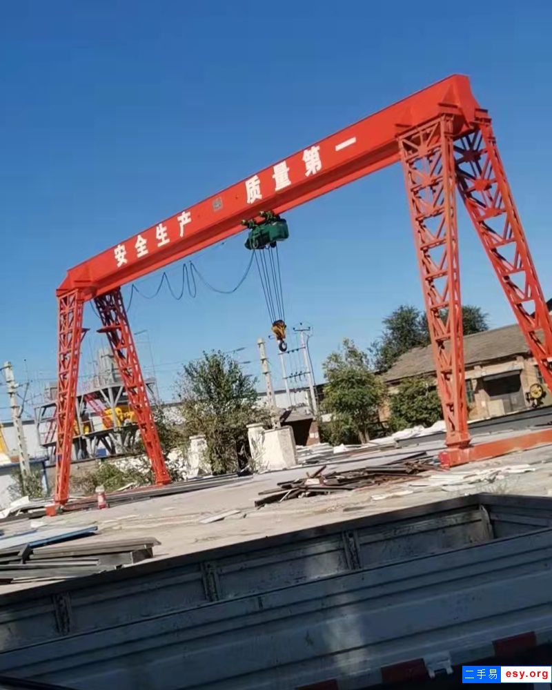 處理99成新二手25噸單梁龍門吊 跨度24米