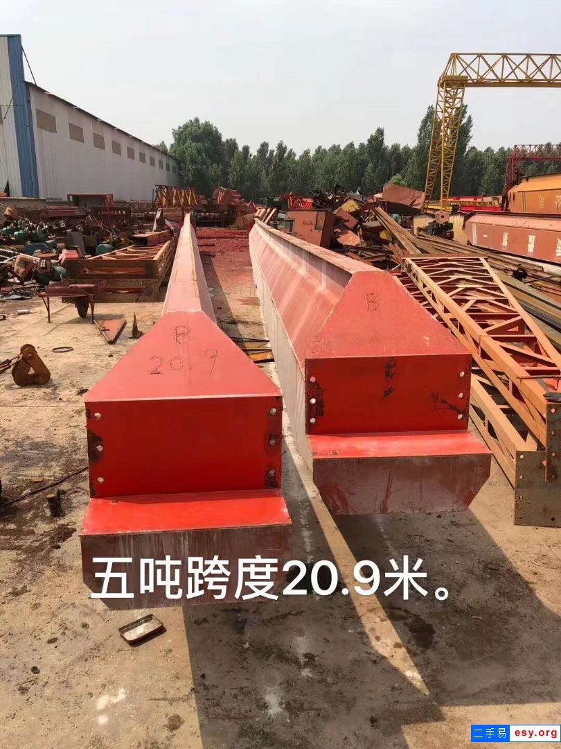二手5噸單梁起重機(jī) 跨度20.9米轉(zhuǎn)讓