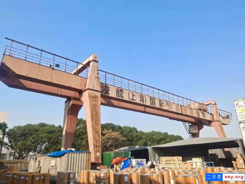 MG型單梁二手40噸雙主梁龍門(mén)吊，跨度35米，各懸10米 轉(zhuǎn)讓