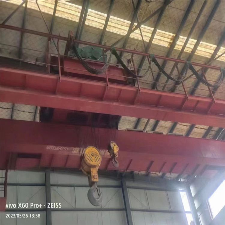QD型雙梁式50/10噸二手橋式起重機(jī) 跨度16.5米一臺(tái)處理