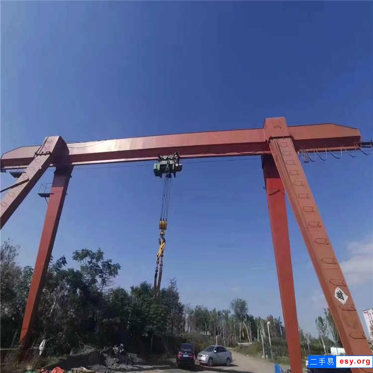 包廂式32噸二手葫蘆單梁龍門吊 跨度18米