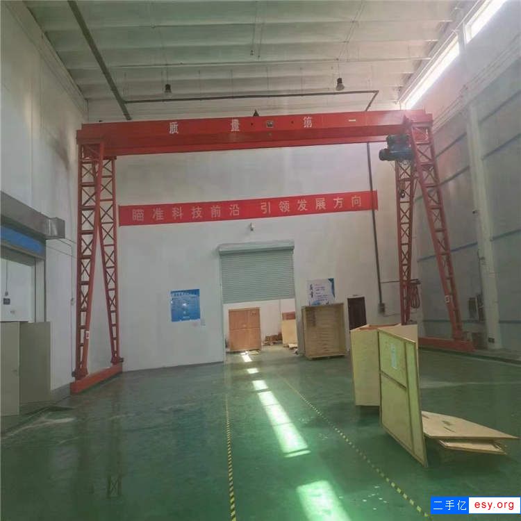 上包下花結(jié)構(gòu)10噸二手單梁門式起重機 跨度15米
