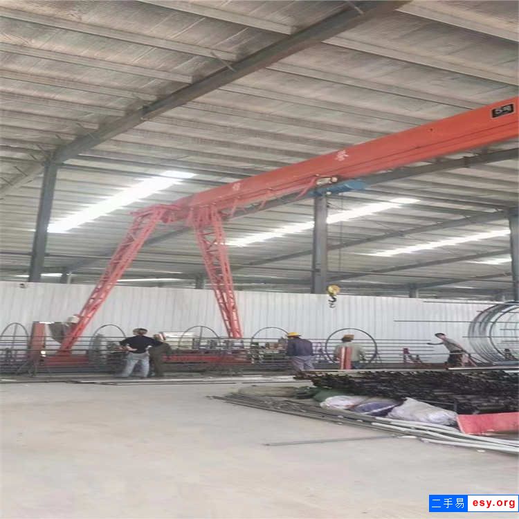 上包下花二手單梁5噸龍門(mén)吊 跨度21米
