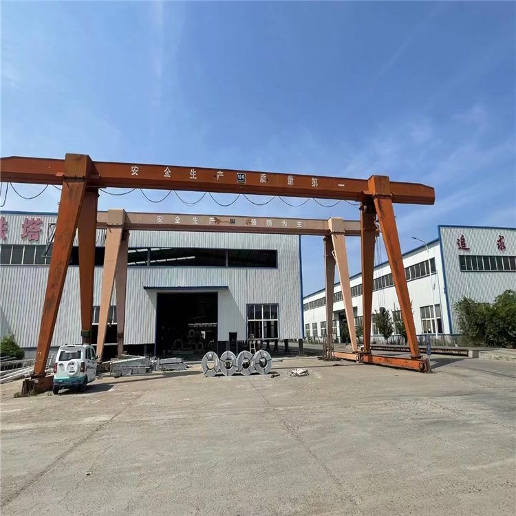 特價處理2臺全包廂10噸二手單梁式龍門吊 跨度20米