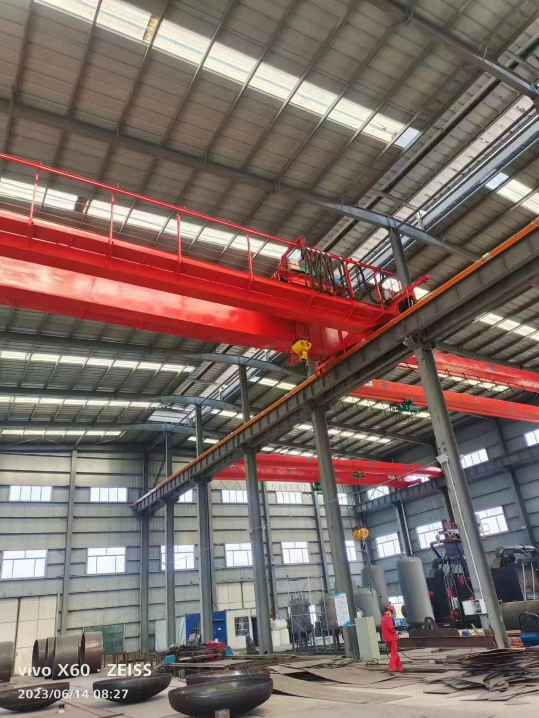 馬上拆一臺QD型雙梁20/5噸二手橋式起重機(jī)，跨度22.5米