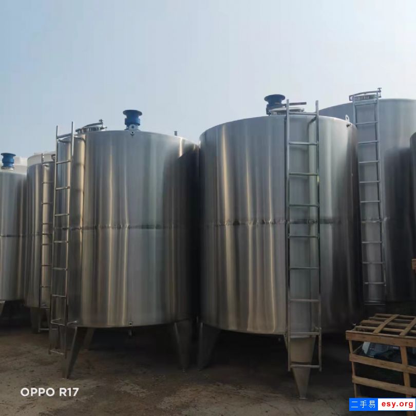 低價出售不銹鋼儲罐 立式100立方白鋼儲水罐60立方臥式原料儲存罐