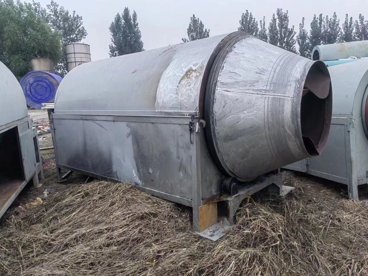 轉(zhuǎn)讓二手時產(chǎn)6噸石子濕煤粉電加熱滾筒烘干機經(jīng)久耐用占地面積小