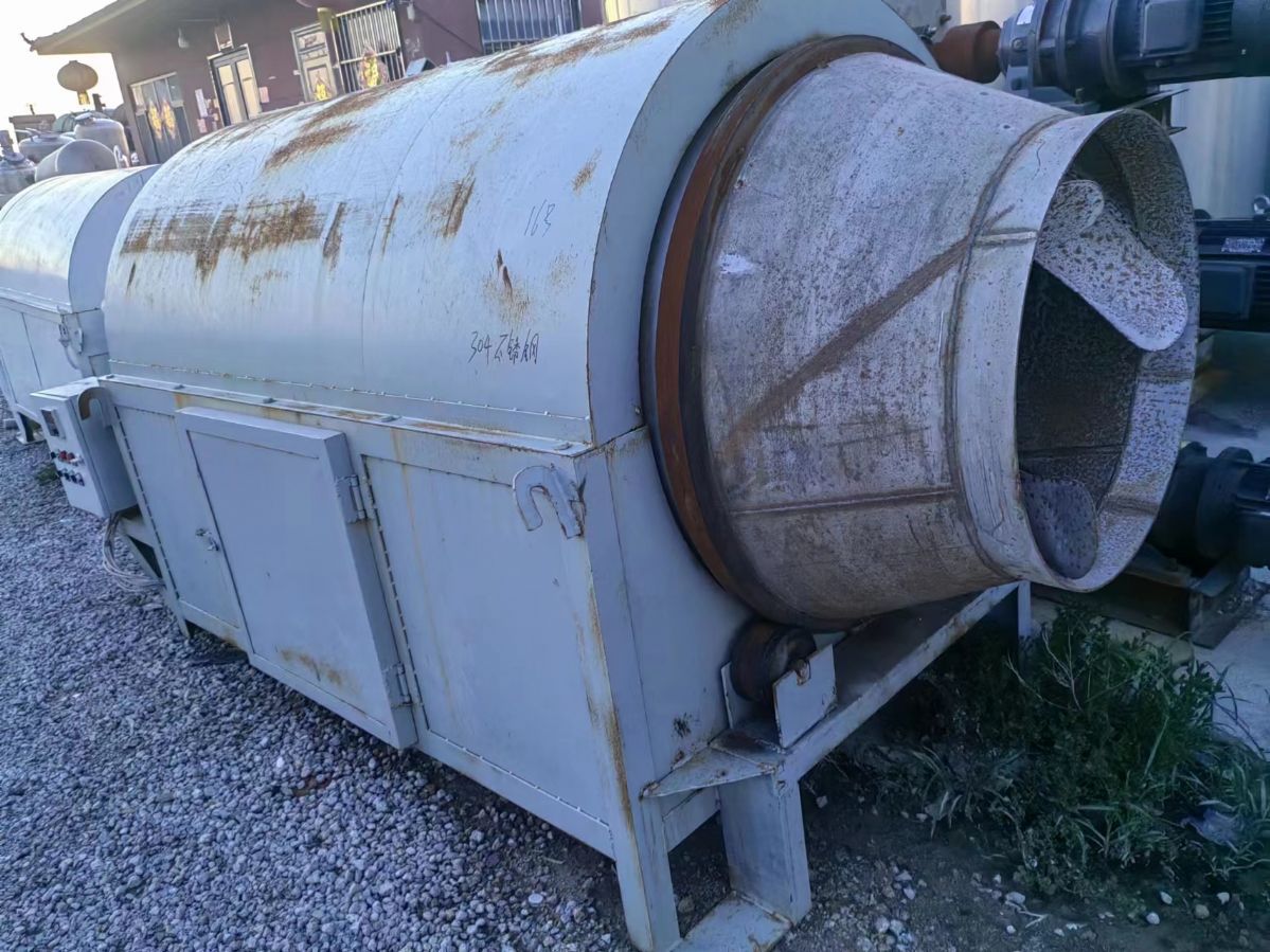 电加热回转滚筒烘干机、多功能三回程物料烘干设备