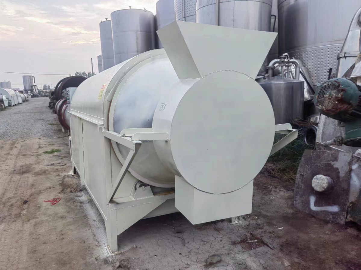 轉(zhuǎn)讓二手1000型電加熱滾筒烘干機(jī) 礦粉石英砂滾筒烘干機(jī)定做