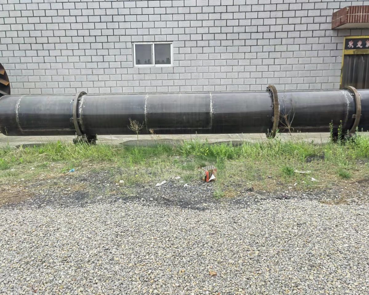 出售二手连续式滚筒烘干机 三回程滚筒烘干机时产15吨