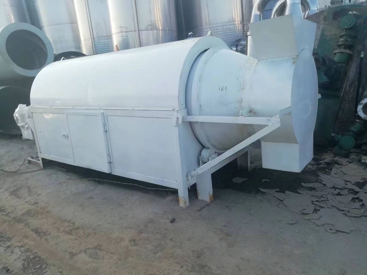轉讓二手小型電加熱豆渣滾筒干燥機 二手電加熱江沙烘干機