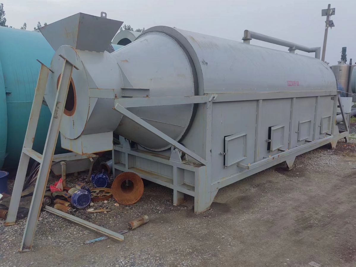 轉(zhuǎn)讓二手1000型電加熱滾筒烘干機(jī) 礦粉石英砂滾筒烘干機(jī)定做