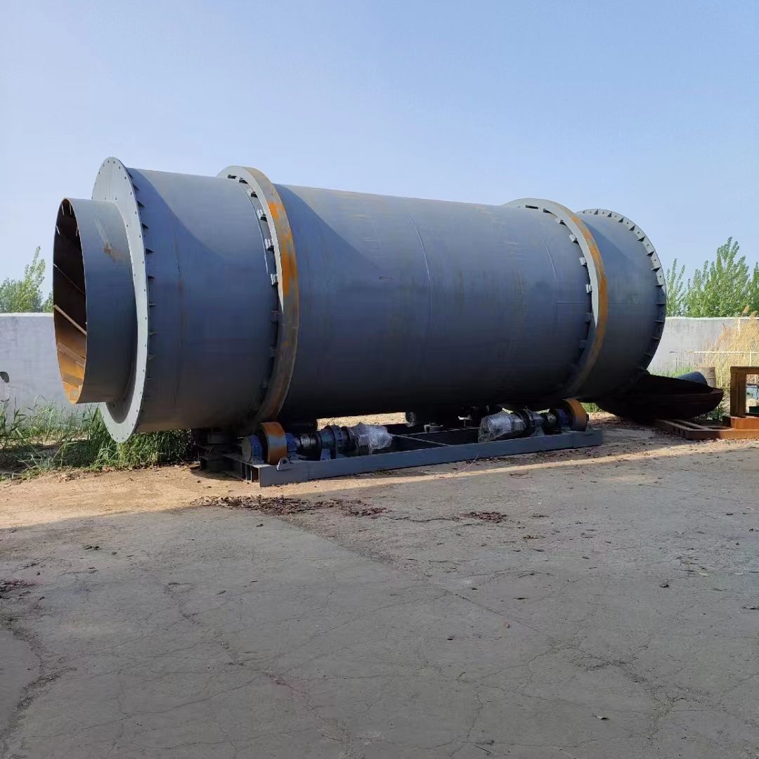 出售三筒沙子烘干機 二手礦粉烘干機 滾筒黃沙烘干機