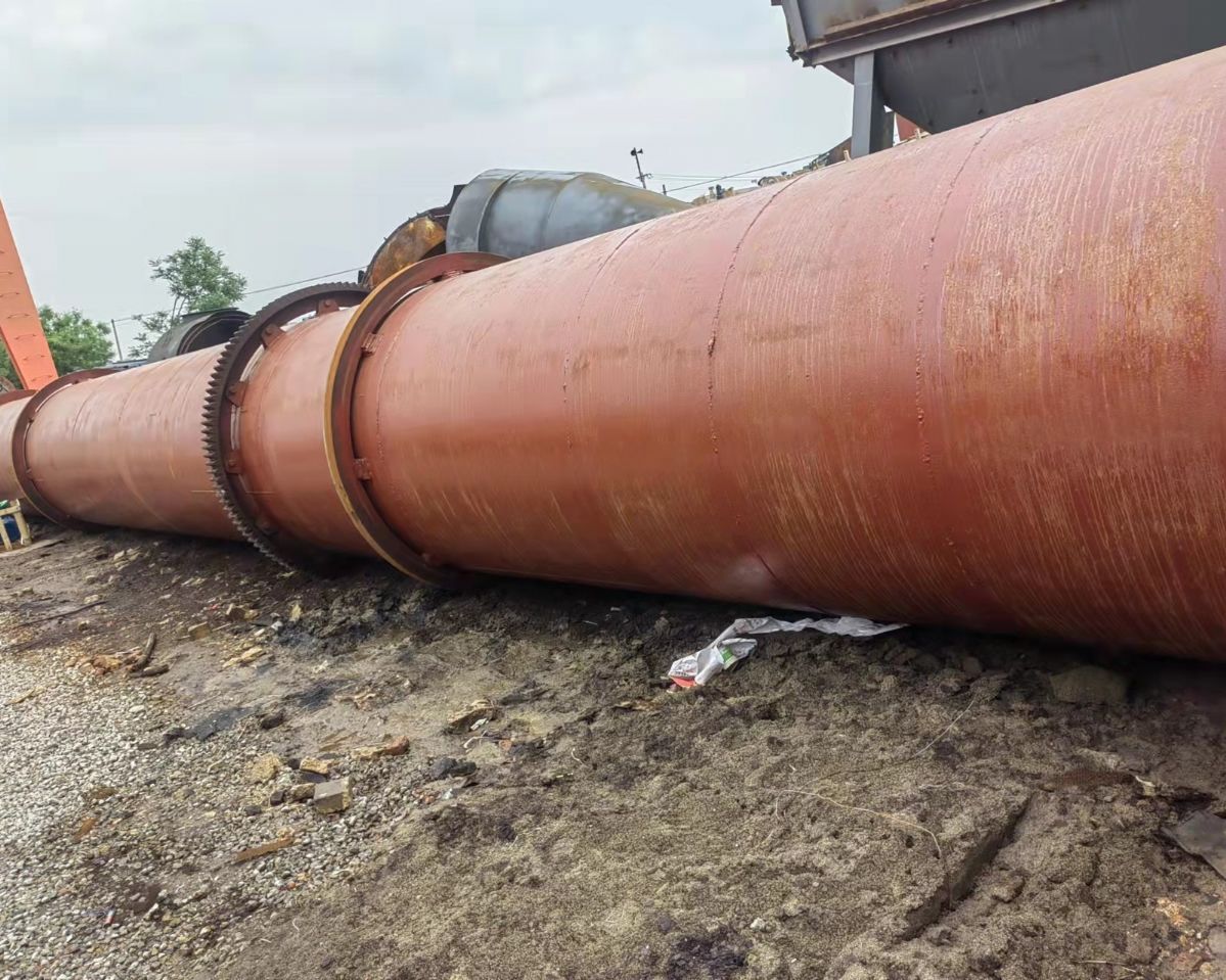 出售二手连续式滚筒烘干机 三回程滚筒烘干机时产15吨