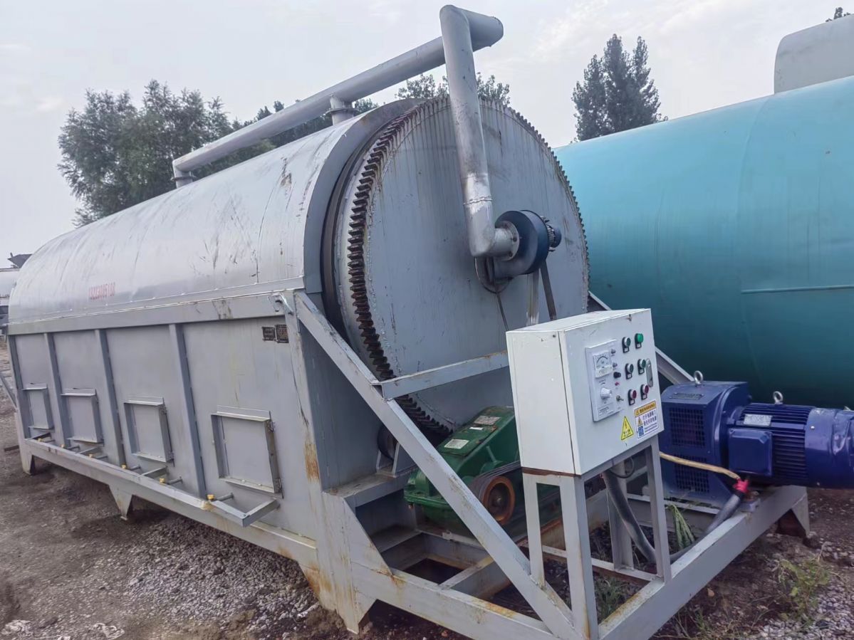 轉(zhuǎn)讓二手1000型電加熱滾筒烘干機(jī) 礦粉石英砂滾筒烘干機(jī)定做