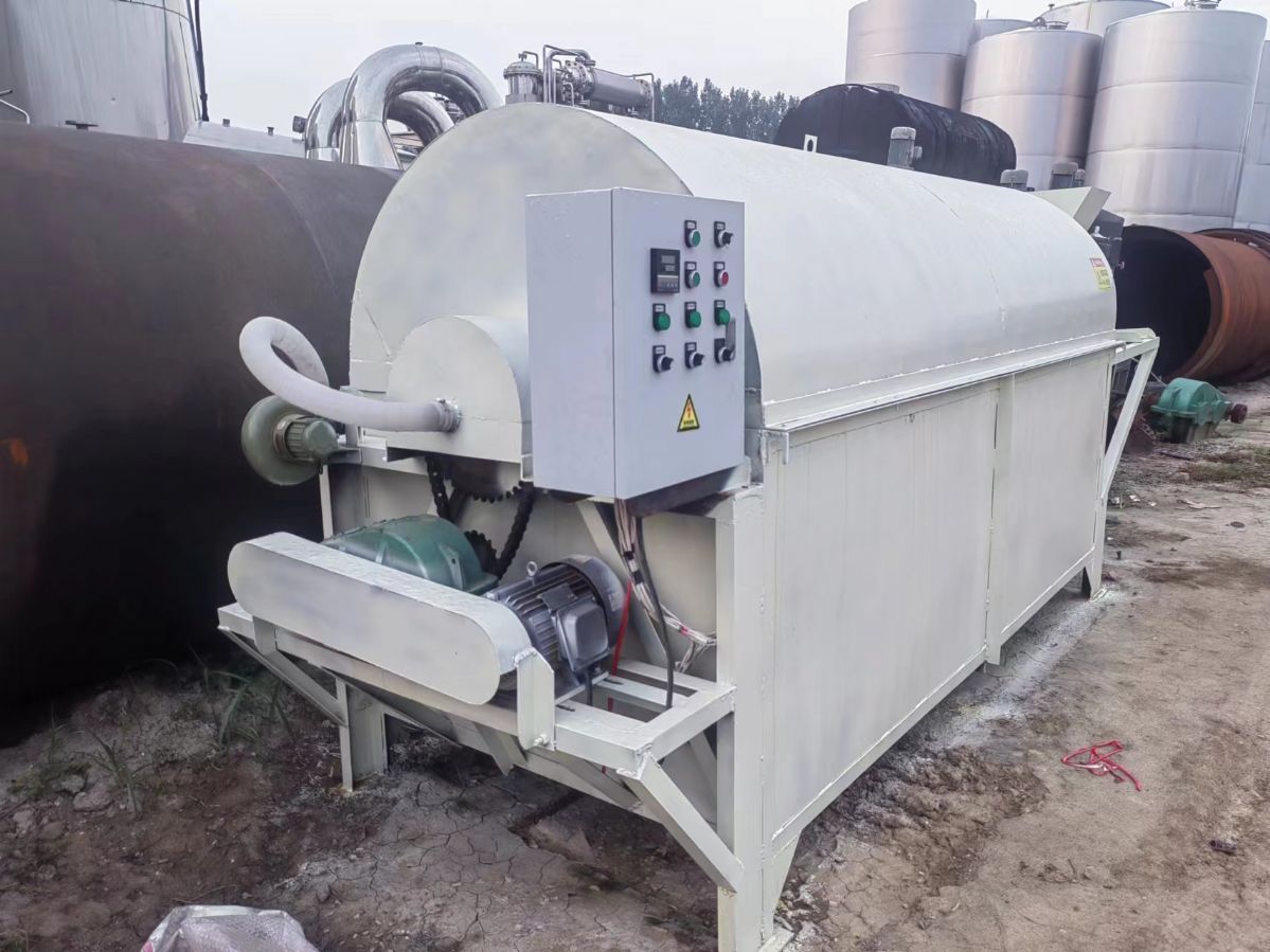 轉(zhuǎn)讓二手1000型電加熱滾筒烘干機(jī) 礦粉石英砂滾筒烘干機(jī)定做