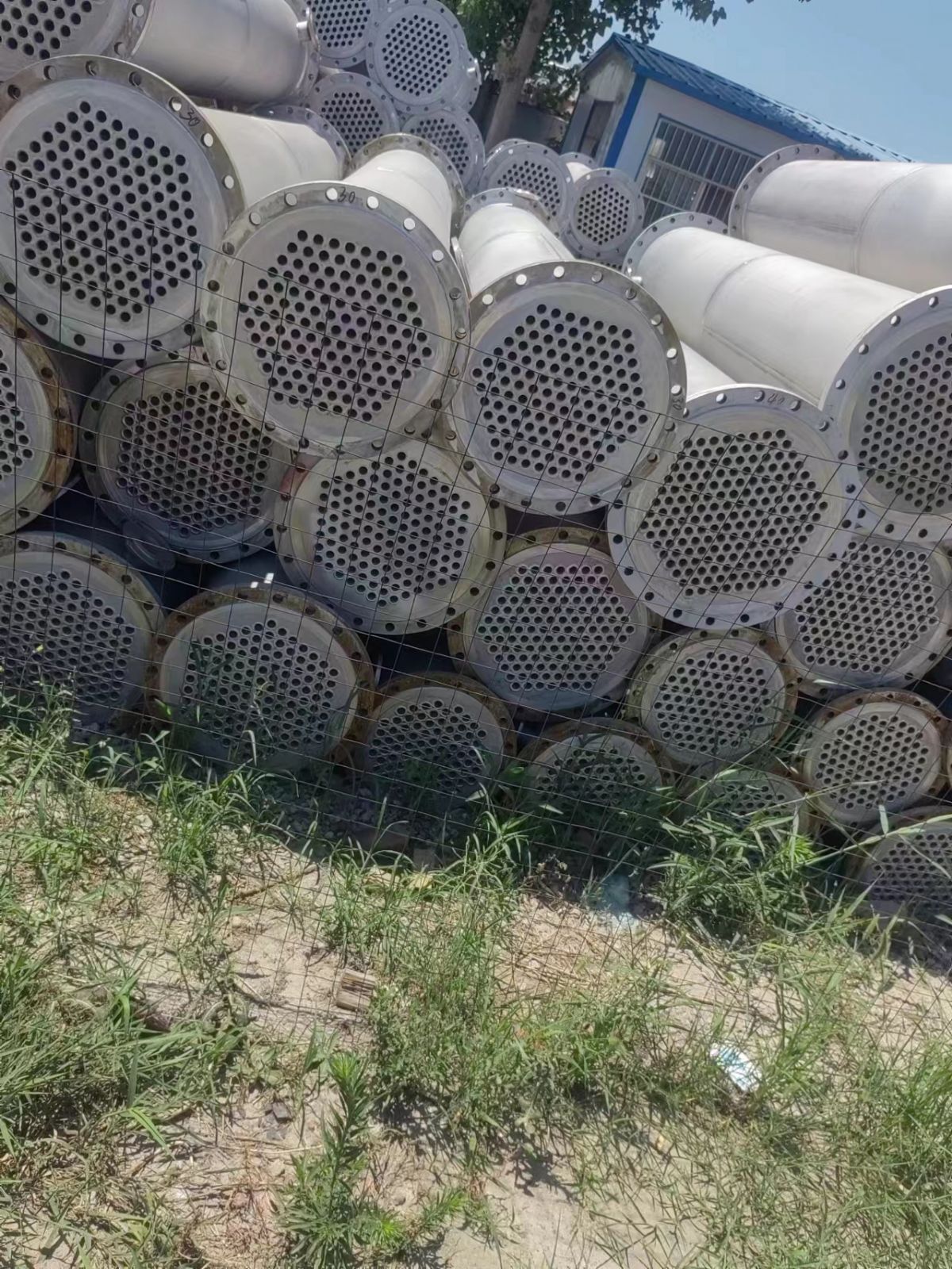 出售二手工業(yè)不銹鋼殼管冷凝器 二手列管式換熱器