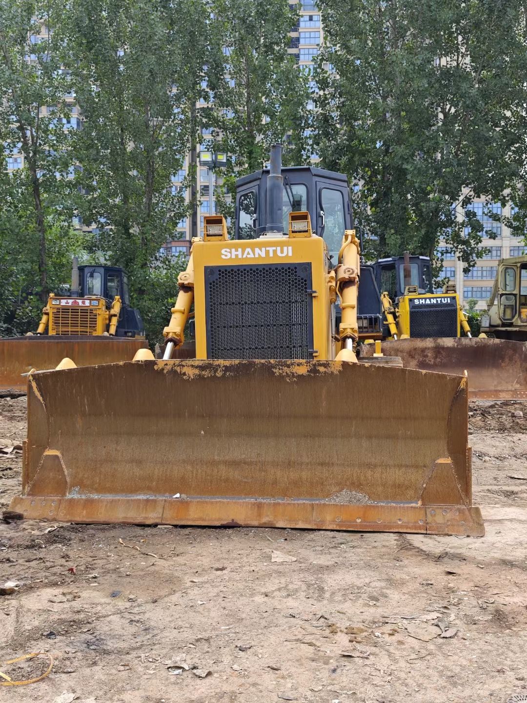 出口自用！二手山推220推土機(jī)大型推車