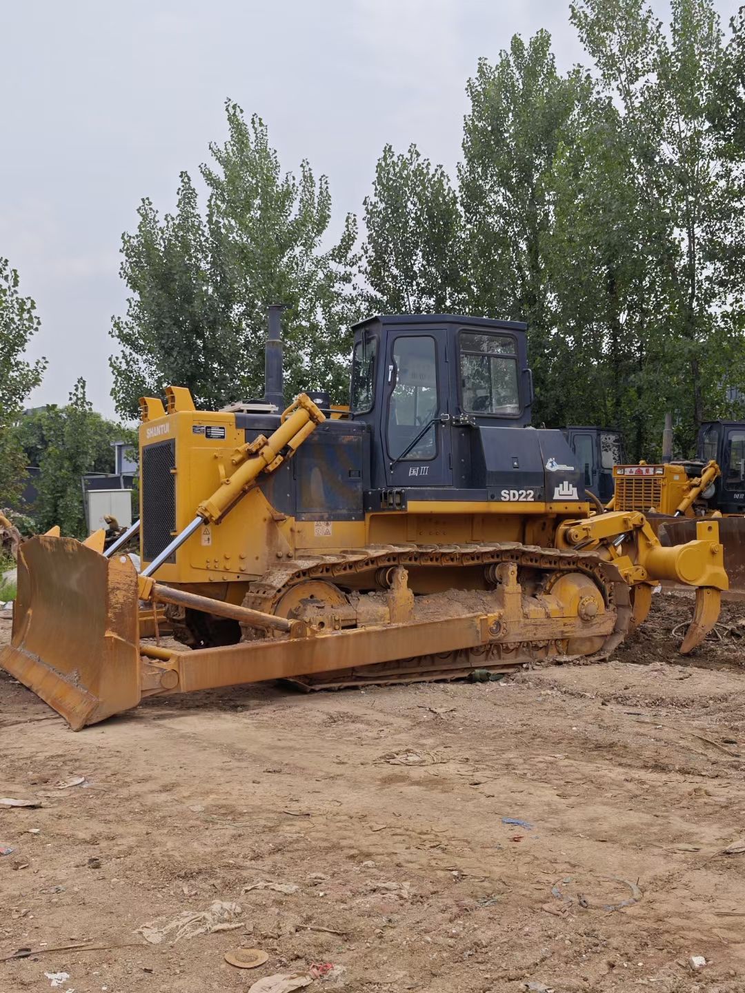 出口自用！二手山推220推土機(jī)大型推車