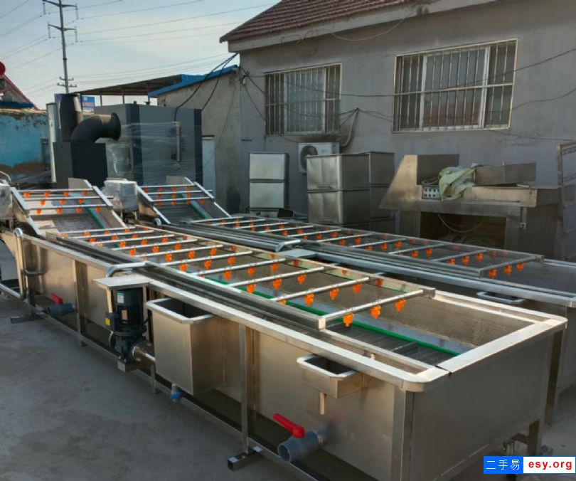 出售二手蔬菜起泡噴淋清洗機(jī)白菜胡蘿卜清洗設(shè)備全自動(dòng)毛混清洗機(jī)風(fēng)干機(jī)