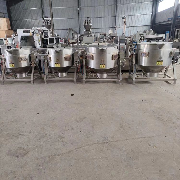 轉(zhuǎn)讓二手電加熱蒸汽燃氣加熱夾層鍋 豬頭肉牛肉鹵煮鍋 羊雜湯熬制設備
