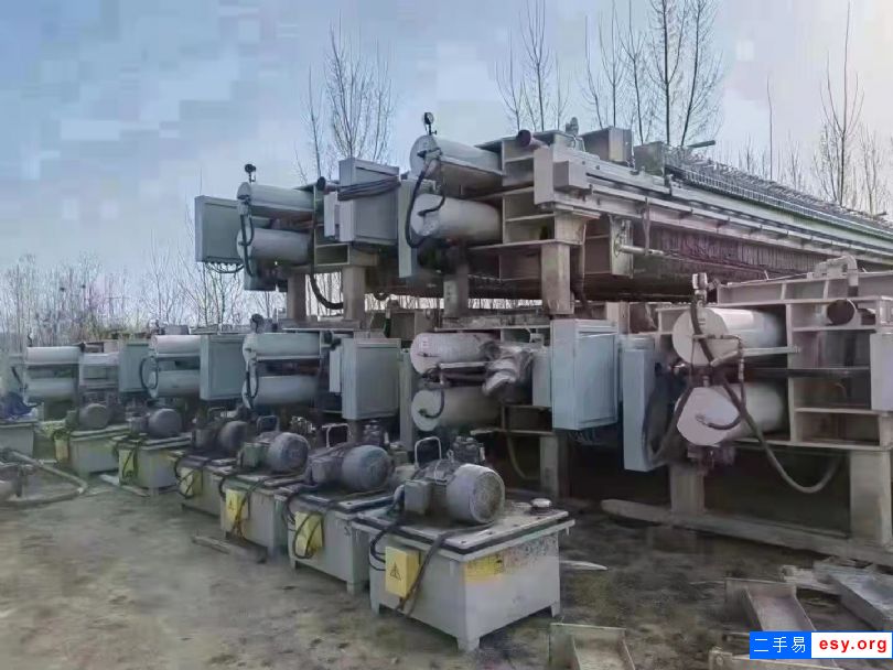 出售二手600平方板框壓濾機全自動程控壓濾機隔膜壓濾機