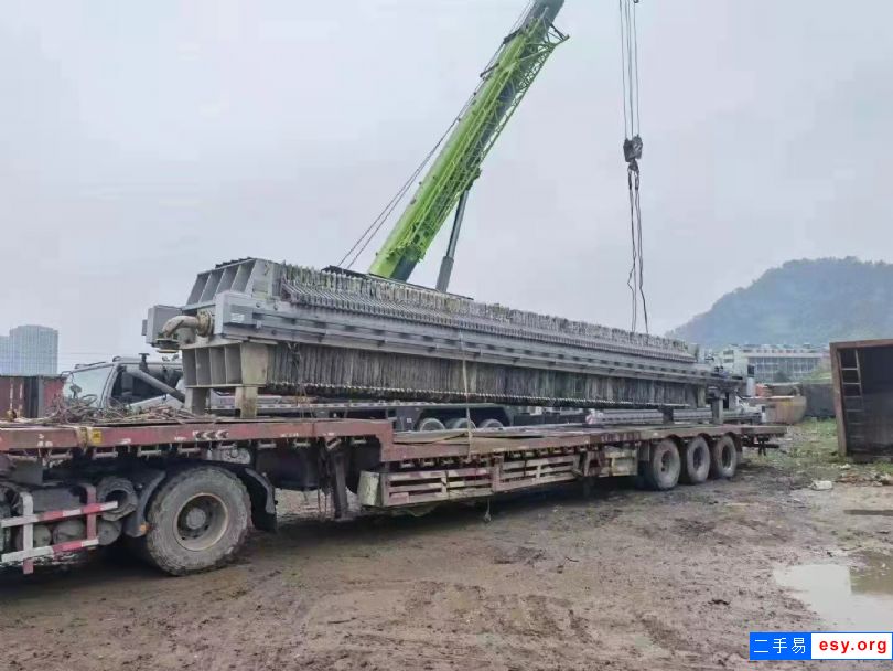 出售二手600平方板框壓濾機全自動程控壓濾機隔膜壓濾機