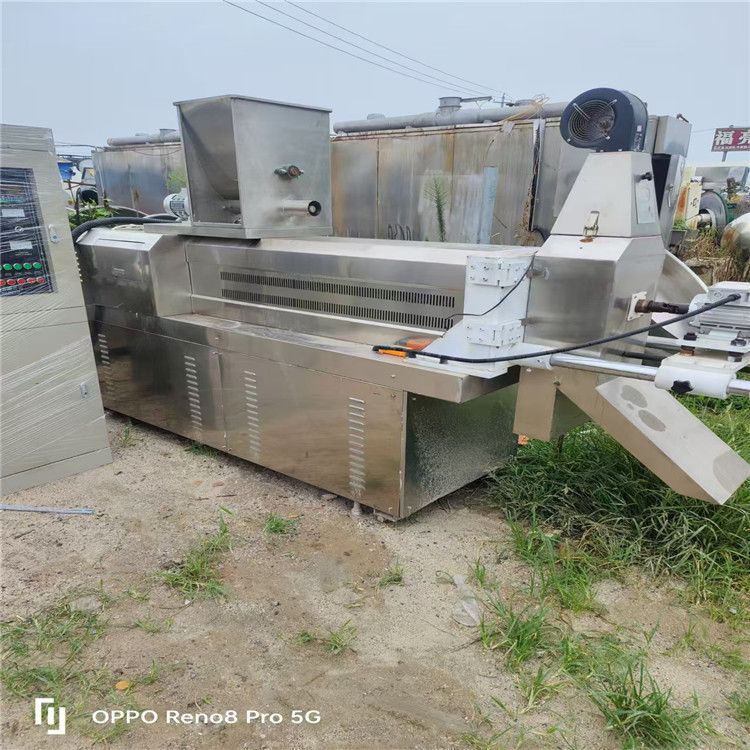 出售二手休息零食70型不銹鋼雙螺桿膨化機 烘干機 玉米片膨化機