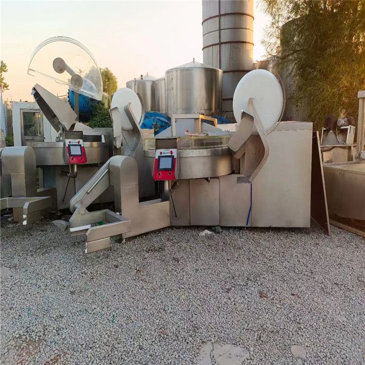 轉讓二手包子餡雙速斬拌機 自動出料斬切機 全自動 果蔬肉類斬拌設備