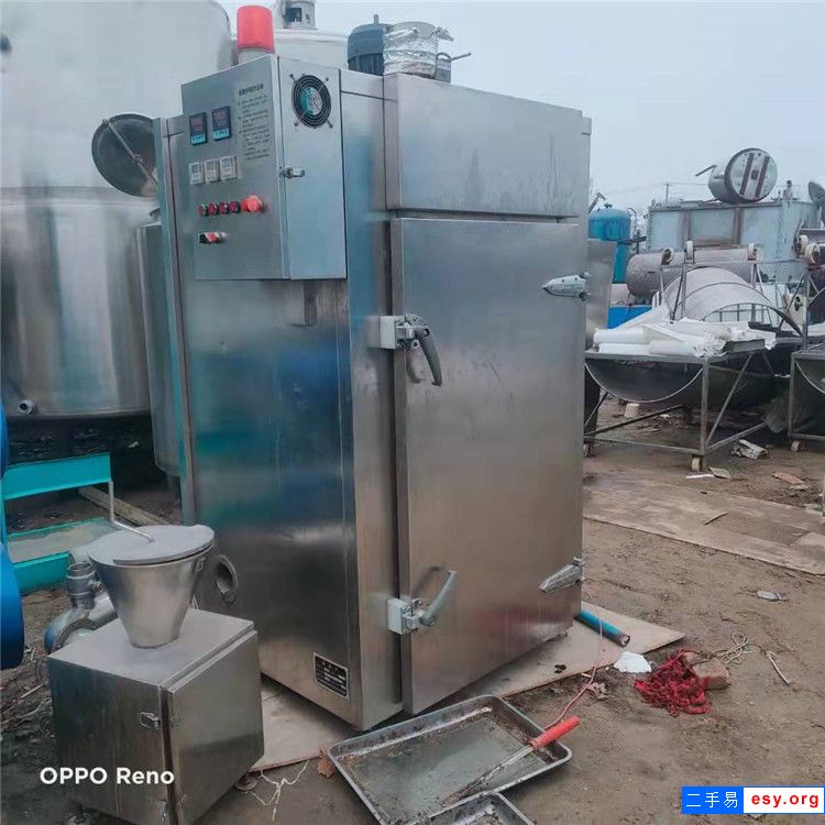 轉(zhuǎn)讓二手100型臘肉臘腸煙熏爐不銹鋼豆腐干煙熏機全自動紅腸雞鴨熏蒸爐設