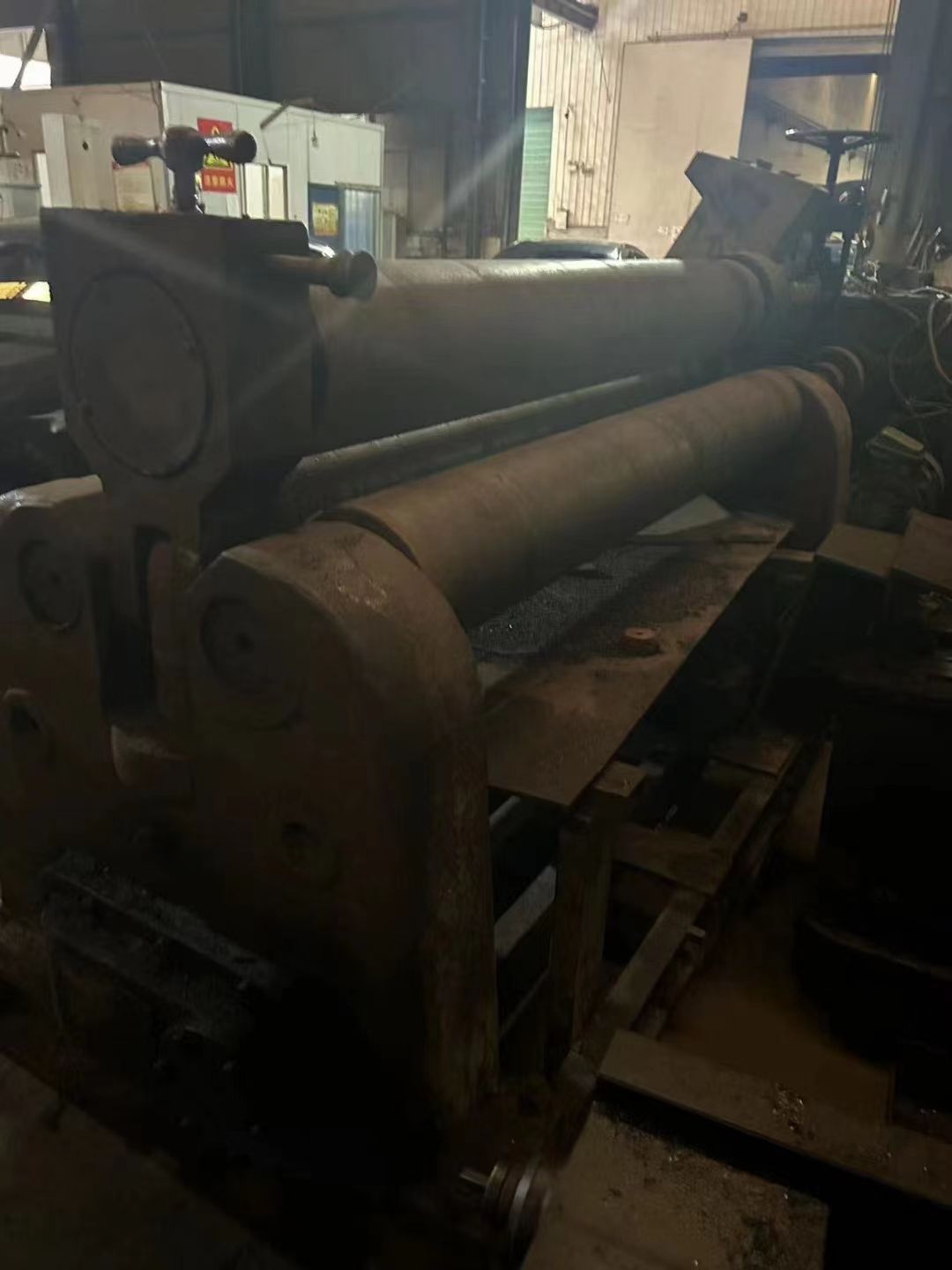 轉讓85新二手20×2米機械卷板機，雙驅動減速機