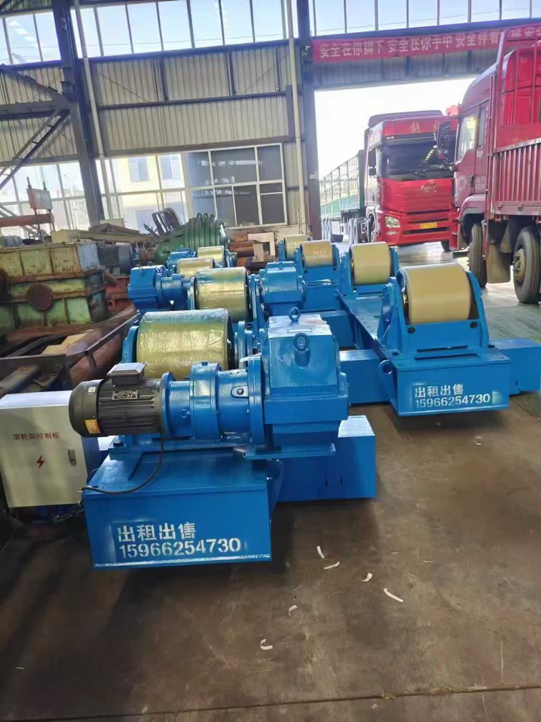 行走150噸焊接滾輪架，凱博JB35減速機(jī)，價(jià)格優(yōu)惠