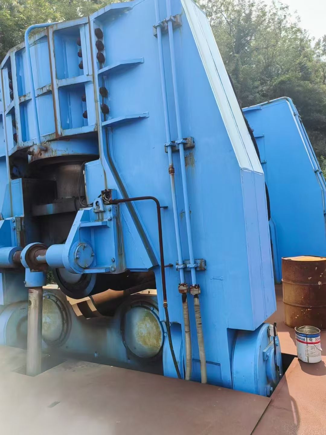出售二手160X3200液壓水平下調(diào)試卷板機(jī)，大連提貨