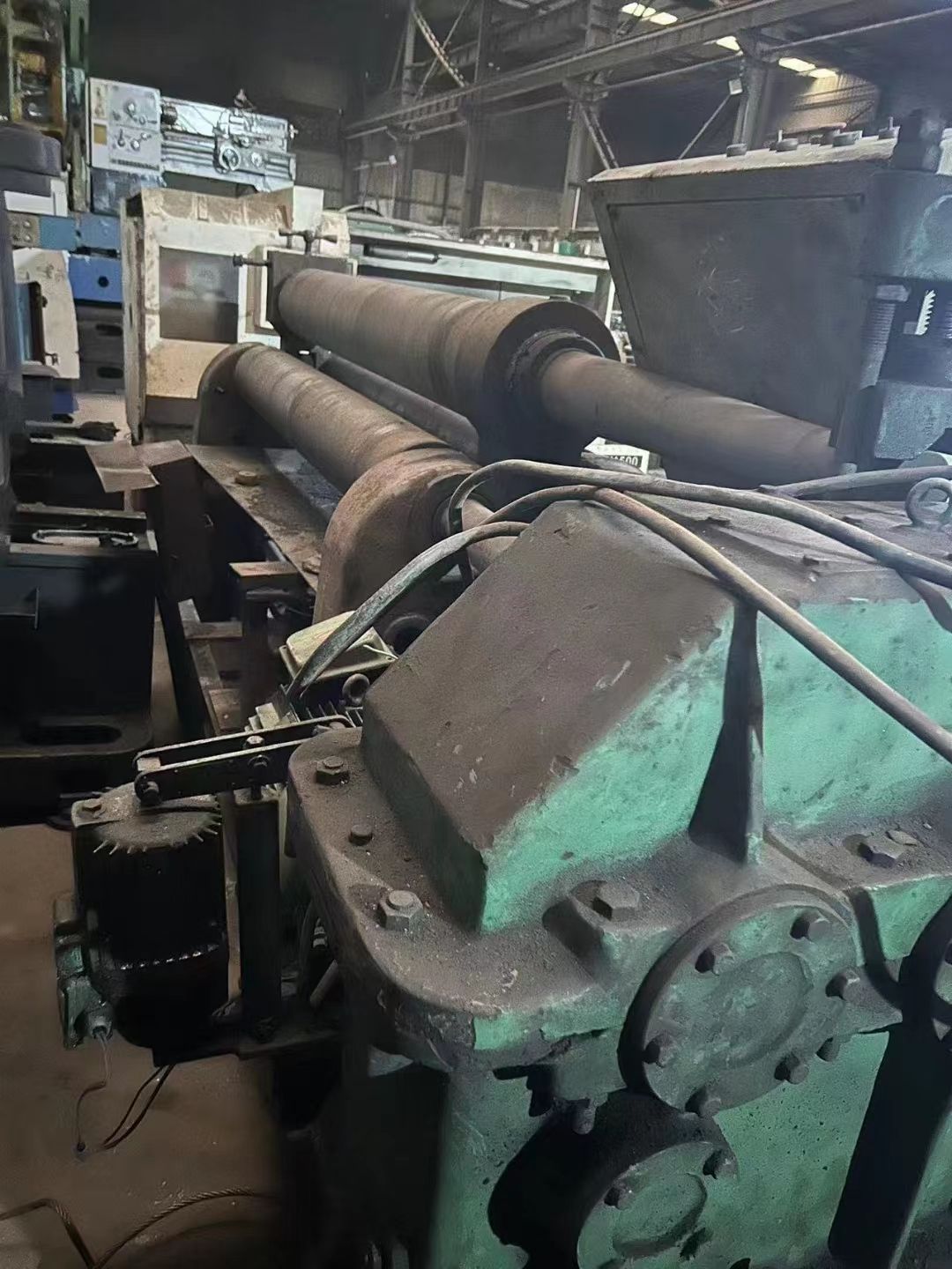 轉讓85新二手20×2米機械卷板機，雙驅動減速機