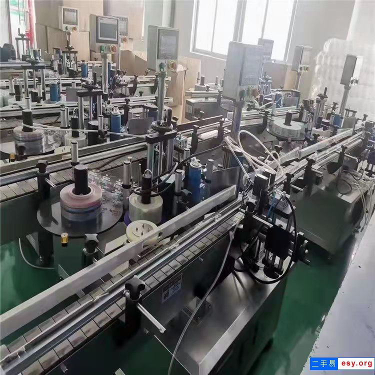 德利二手貼標機 多功能不干膠全自動貼標機