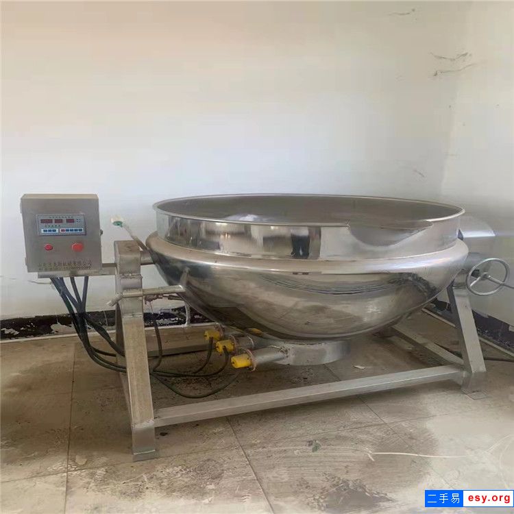 出售二手304不銹鋼油炸鍋 食品高壓蒸煮鍋 行星自動(dòng)攪拌炒鍋