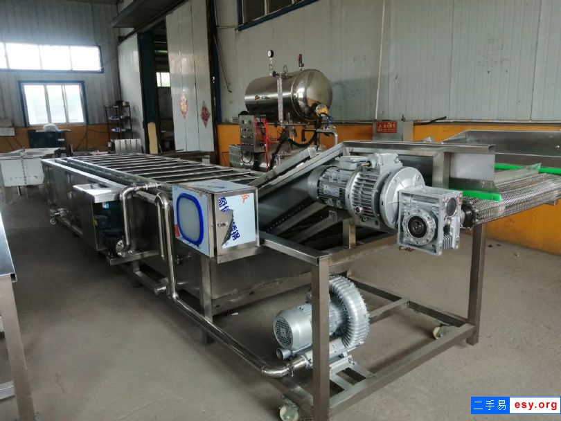 出售二手蔬菜水果清洗機(jī)全不銹鋼自動氣泡清洗機(jī) 1.5土豆毛刷毛輥清洗機(jī)