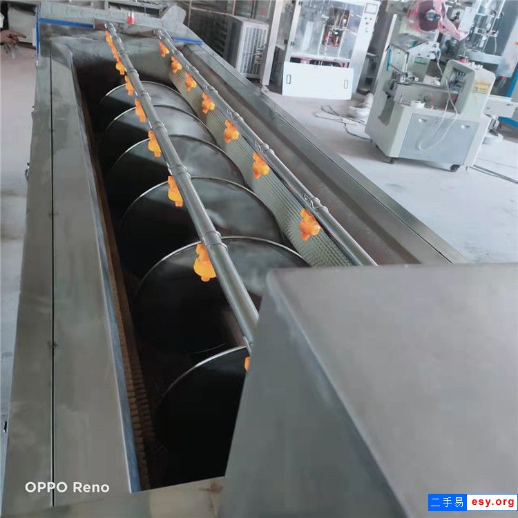 轉(zhuǎn)讓二手食品氣泡清洗機(jī)不銹鋼氣泡噴淋清洗機(jī)4米蔬菜風(fēng)干機(jī)毛輥清洗機(jī)
