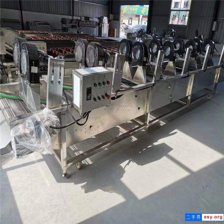 轉(zhuǎn)讓二手4米海參不銹鋼氣泡清洗機(jī)蔬菜水果全自動氣泡強(qiáng)效噴淋清洗機(jī)風(fēng)干機(jī)