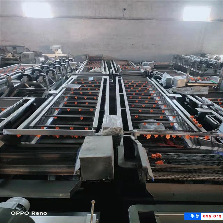轉(zhuǎn)讓二手4米海參不銹鋼氣泡清洗機(jī)蔬菜水果全自動氣泡強(qiáng)效噴淋清洗機(jī)風(fēng)干機(jī)