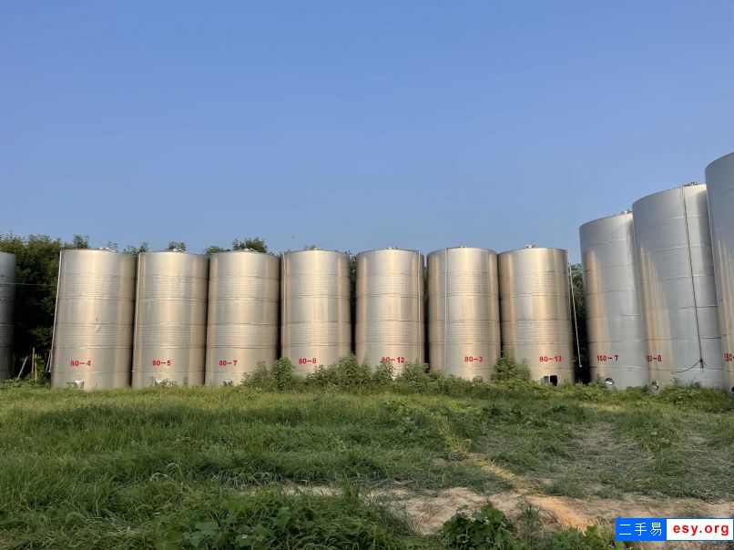 出售二手不銹鋼儲罐60立方化工食品不銹鋼儲罐