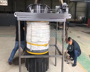 轉讓9成新二手伸縮式水泥庫底散裝機