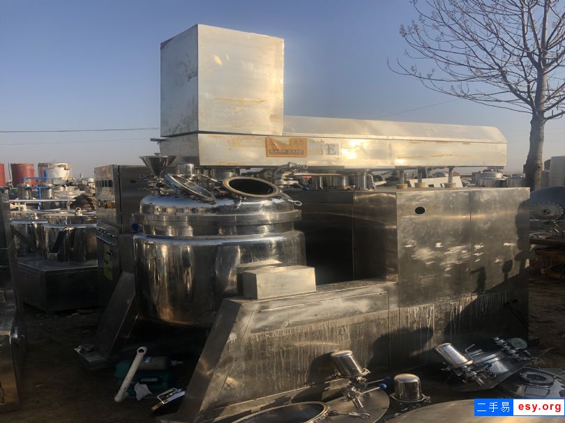轉(zhuǎn)讓二手乳化機(jī) 250L全自動乳化機(jī) 316L材質(zhì)