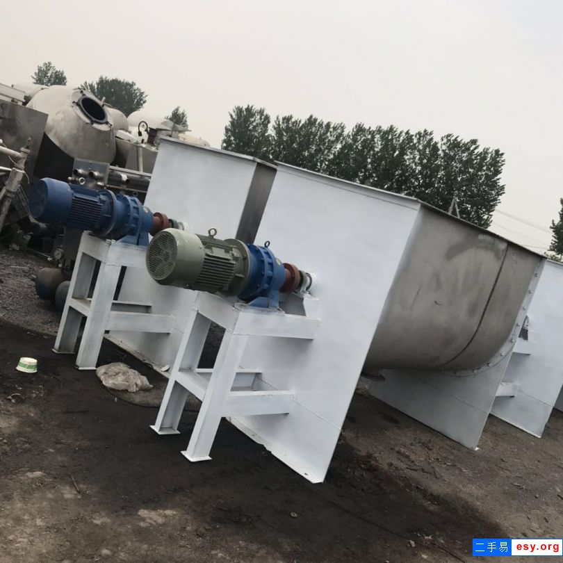 出售二手螺帶混合機 5立方全不銹鋼臥式混合機