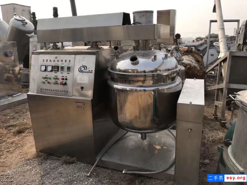 轉(zhuǎn)讓二手真空乳化機(jī) 300升電加熱乳化機(jī)