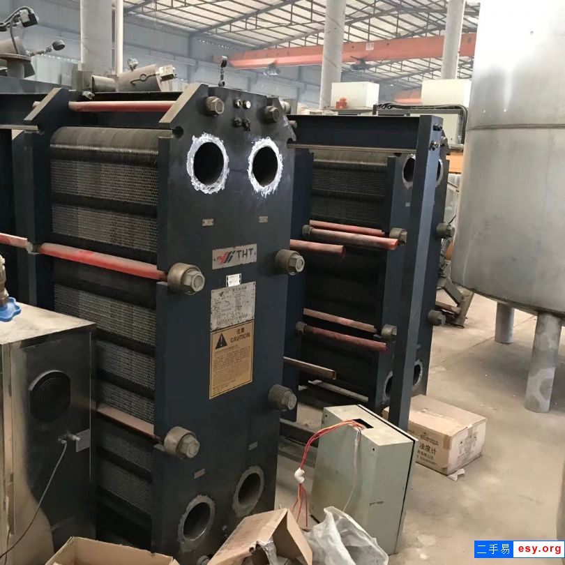 出售二手板式換熱器 5臺(tái)100平方換熱器