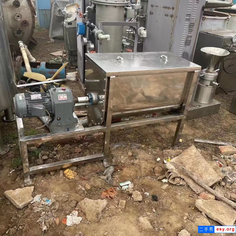 出售二手實(shí)驗(yàn)臥式混合機(jī) 300L-500L螺帶混合機(jī)