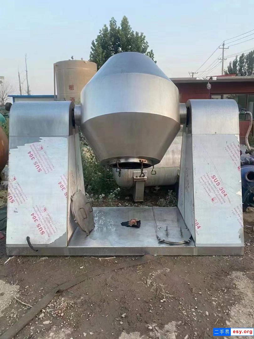 轉(zhuǎn)讓二手雙錐干燥機(jī) 一臺(tái)500L搪瓷雙錐干燥機(jī)