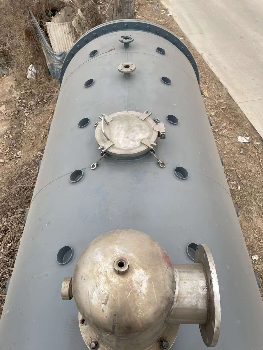轉讓二手臥式干燥機 一臺10立方臥式耙式真空干燥機
