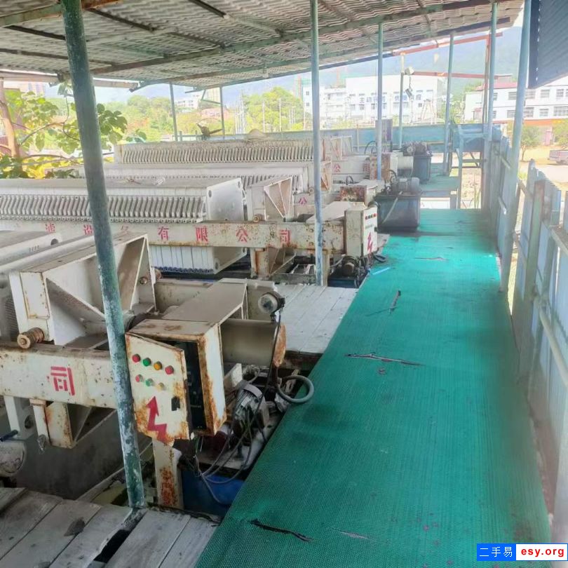 轉(zhuǎn)讓二手自動拉板壓濾機 6臺80平方大張過濾機